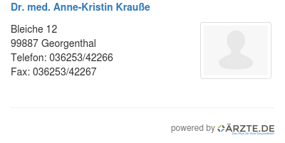 Dr med anne kristin krausse