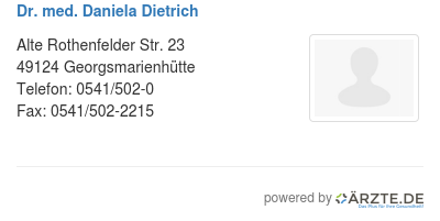 Dr med daniela dietrich