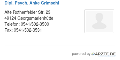 Dipl psych anke grimsehl