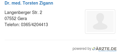 Dr med torsten zigann