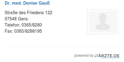 Dr med denise gauss