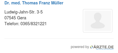 Dr med thomas franz mueller 521911