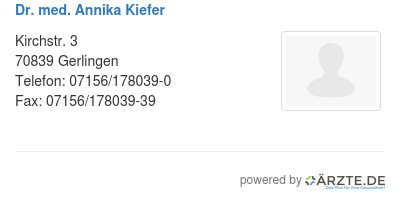 Dr med annika kiefer 521965