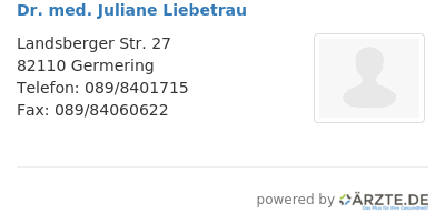 Dr med juliane liebetrau