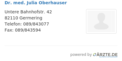Dr med julia oberhauser