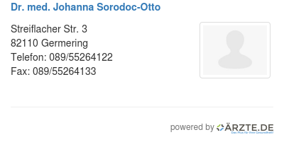 Dr med johanna sorodoc otto