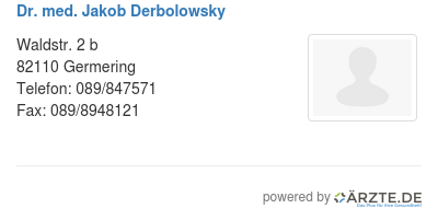 Dr med jakob derbolowsky