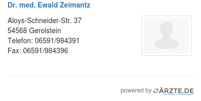 Dr med ewald zeimantz