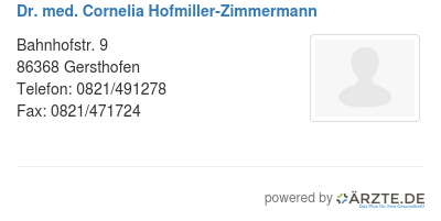 Dr med cornelia hofmiller zimmermann