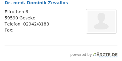 Dr med dominik zevallos