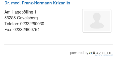 Dr med franz hermann krizanits