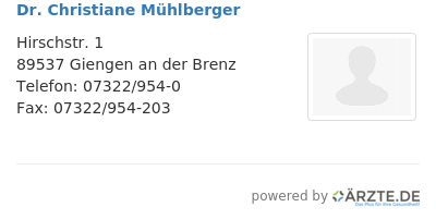 Dr christiane muehlberger 651180