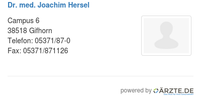 Dr med joachim hersel