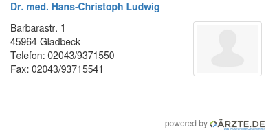Dr med hans christoph ludwig