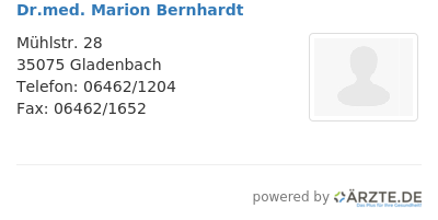 Dr med marion bernhardt