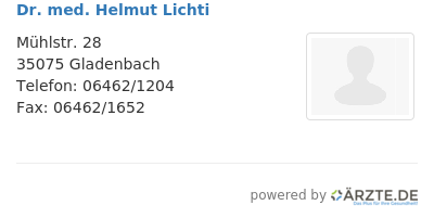 Dr med helmut lichti