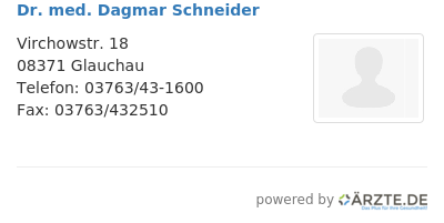 Dr med dagmar schneider 584994