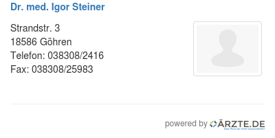 Dr med igor steiner 513955