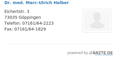 Dr med marc ulrich helber