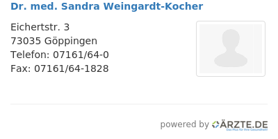 Dr med sandra weingardt kocher