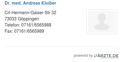 Dr med andreas kloiber