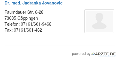 Dr med jadranka jovanovic