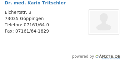 Dr med karin tritschler