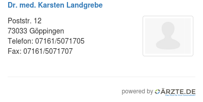 Dr med karsten landgrebe
