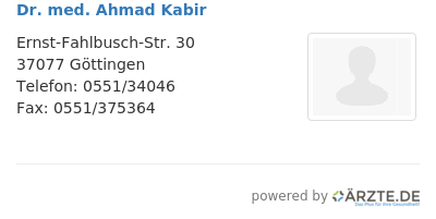 Dr med ahmad kabir