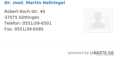 Dr med martin hellriegel