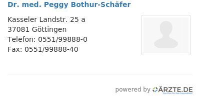 Dr med peggy bothur schaefer