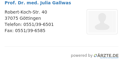 Prof dr med julia gallwas