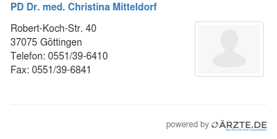 Pd dr med christina mitteldorf
