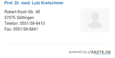 Prof dr med lutz kretschmer