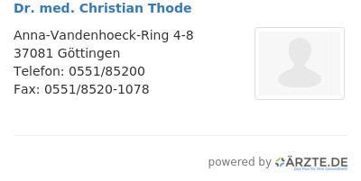 Dr med christian thode