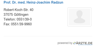 Prof dr med heinz joachim radzun