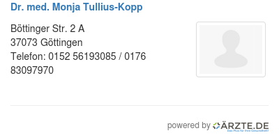 Dr med monja tullius kopp