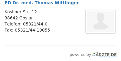 Pd dr med thomas wittlinger 556887