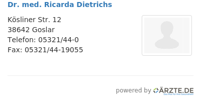 Dr med ricarda dietrichs