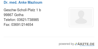 Dr med anke mazloum