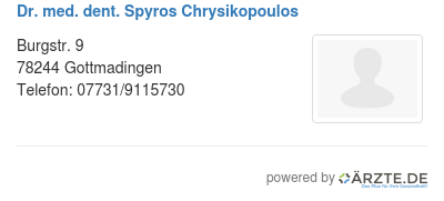 Dr med dent spyros chrysikopoulos 549572