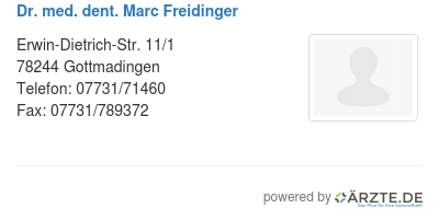 Dr med dent marc freidinger