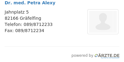 Dr med petra alexy
