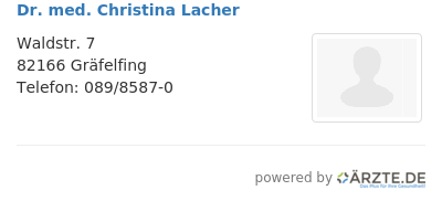 Dr med christina lacher