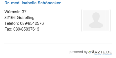 Dr med isabelle schoenecker