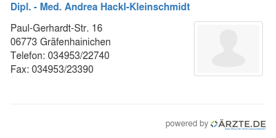 Dipl med andrea hackl kleinschmidt
