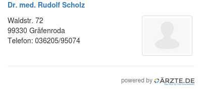 Dr med rudolf scholz