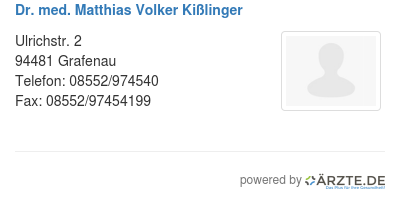 Dr med matthias volker kisslinger
