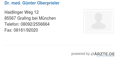 Dr med guenter oberprieler