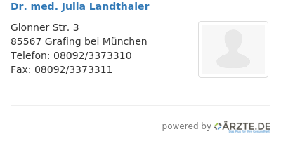 Dr med julia landthaler